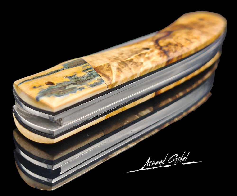 SHOGUN DAMAS CARBONE / IVOIRE DE MAMMOUTH ET MARRONNIER