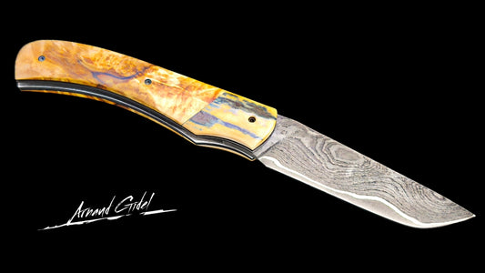 SHOGUN DAMAS CARBONE / IVOIRE DE MAMMOUTH ET MARRONNIER