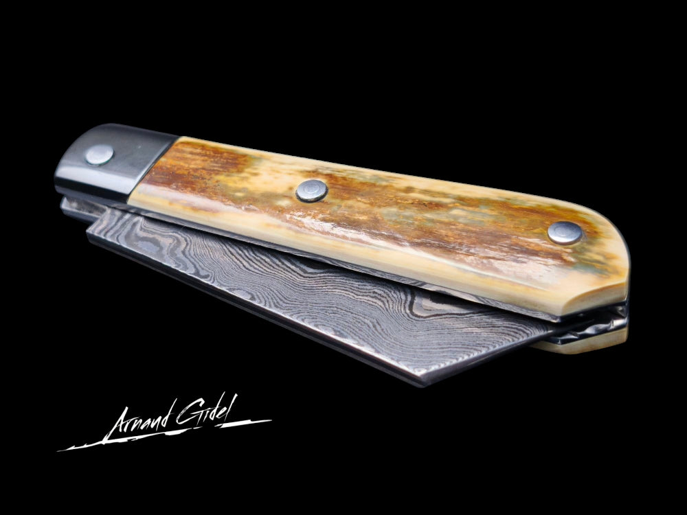 BLACK SAIL DAMAS CARBONE / ZIRCONIUM ET IVOIRE DE MAMMOUTH