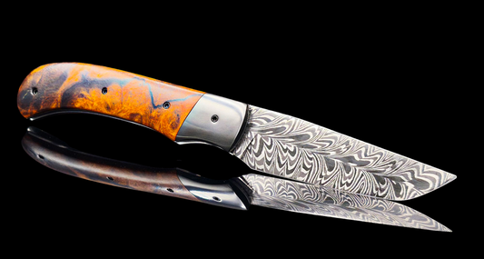 CORNOUAILLE DAMAS CARBONE / ZIRCONIUM ET BOIS DE FER