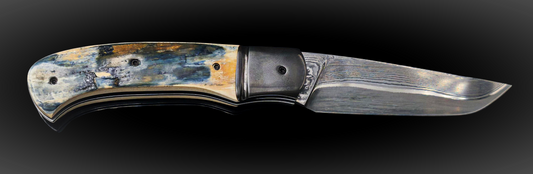 CORNOUAILLE DAMAS CARBONE / ZIRCONIUM ET IVOIRE DE MAMMOUTH