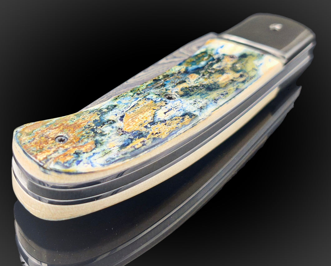 BRIERE DAMAS CARBONE / ZIRCONIUM ET IVOIRE DE MAMMOUTH