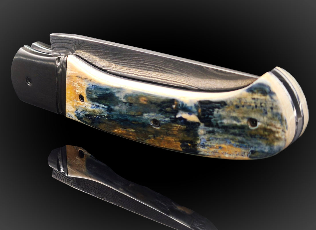 BRIERE DAMAS CARBONE / ZIRCONIUM ET IVOIRE DE MAMMOUTH