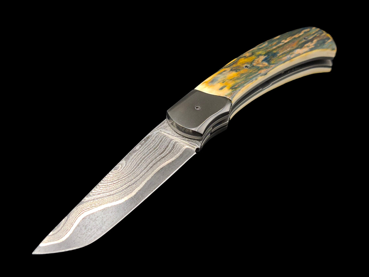 CORNOUAILLE DAMAS CARBONE / ZIRCONIUM ET IVOIRE DE MAMMOUTH