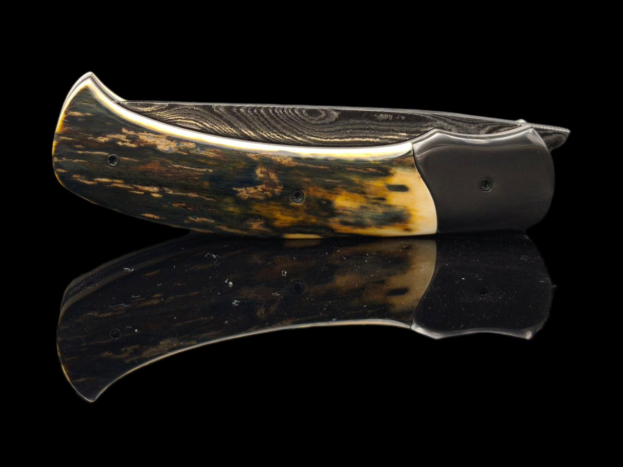 CORNOUAILLE DAMAS CARBONE / ZIRCONIUM ET IVOIRE DE MAMMOUTH