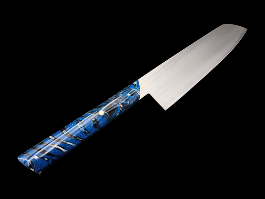 SANTOKU INOX, RESINE POLYCASTE ONDULATION