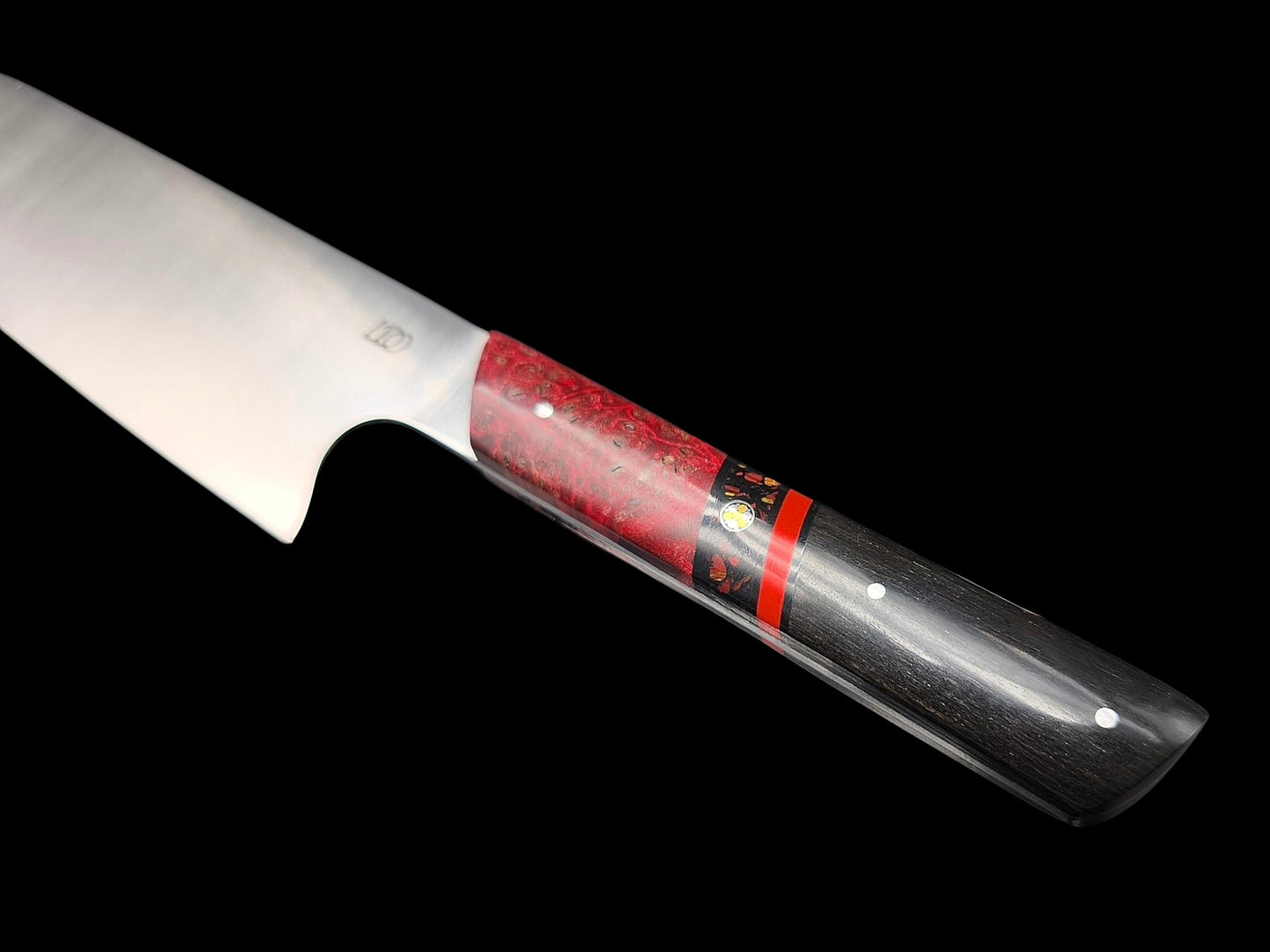 SANTOKU INOX, EBENE DU GABON ET ERABLE