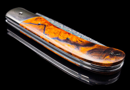 BRIERE DAMAS CARBONE / ZIRCONIUM ET BOIS DE FER