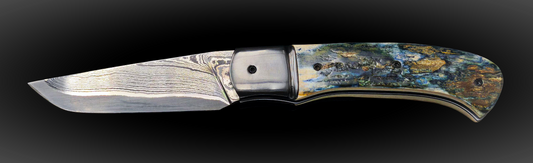 BRIERE DAMAS CARBONE / ZIRCONIUM ET IVOIRE DE MAMMOUTH