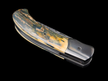 CORNOUAILLE DAMAS CARBONE / ZIRCONIUM ET IVOIRE DE MAMMOUTH