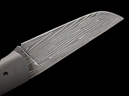 LINER LOCK CORNOUAILLE DAMAS INOX / ZIRCONIUM ET CORNE DE BUFFLE