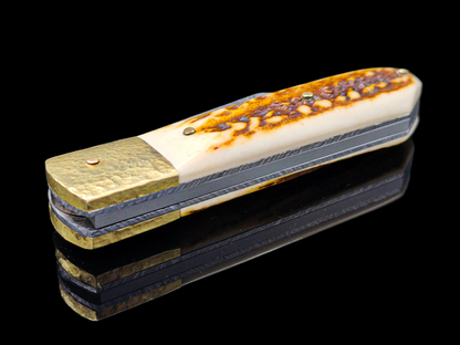 SCRAMASAX DAMAS MAISON / LAITON ET BOIS DE CERF