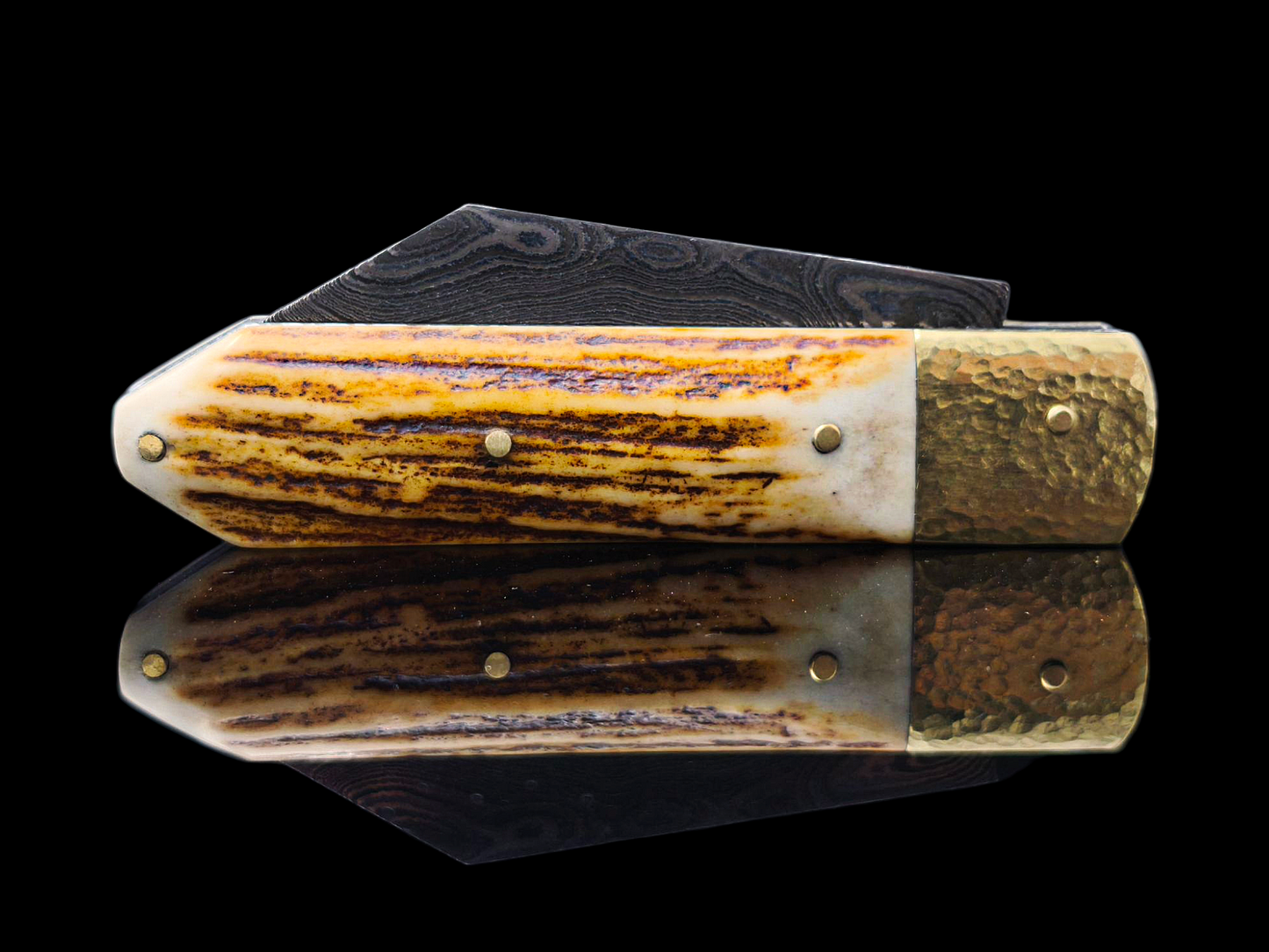 SCRAMASAX DAMAS MAISON / LAITON ET BOIS DE CERF