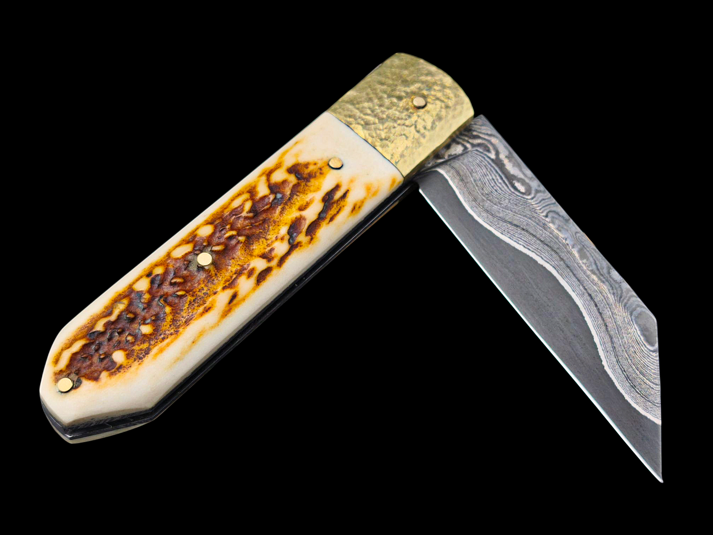 SCRAMASAX DAMAS MAISON / LAITON ET BOIS DE CERF