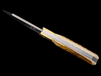 SCRAMASAX DAMAS MAISON / LAITON ET BOIS DE CERF