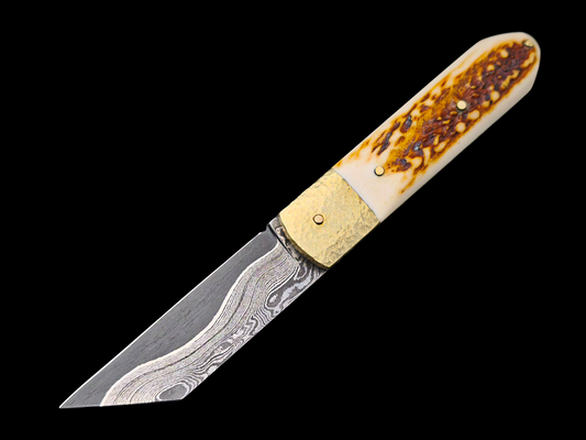 SCRAMASAX DAMAS MAISON / LAITON ET BOIS DE CERF