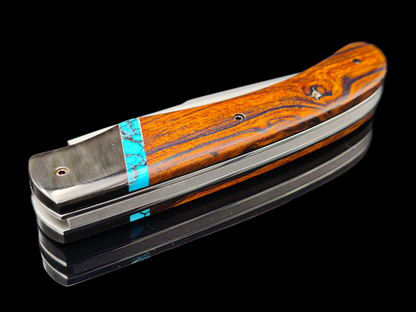 BRIERE CT INOX MA5 / BUFFLE, TURQUOISE ET BOIS DE FER D'ARIZONA