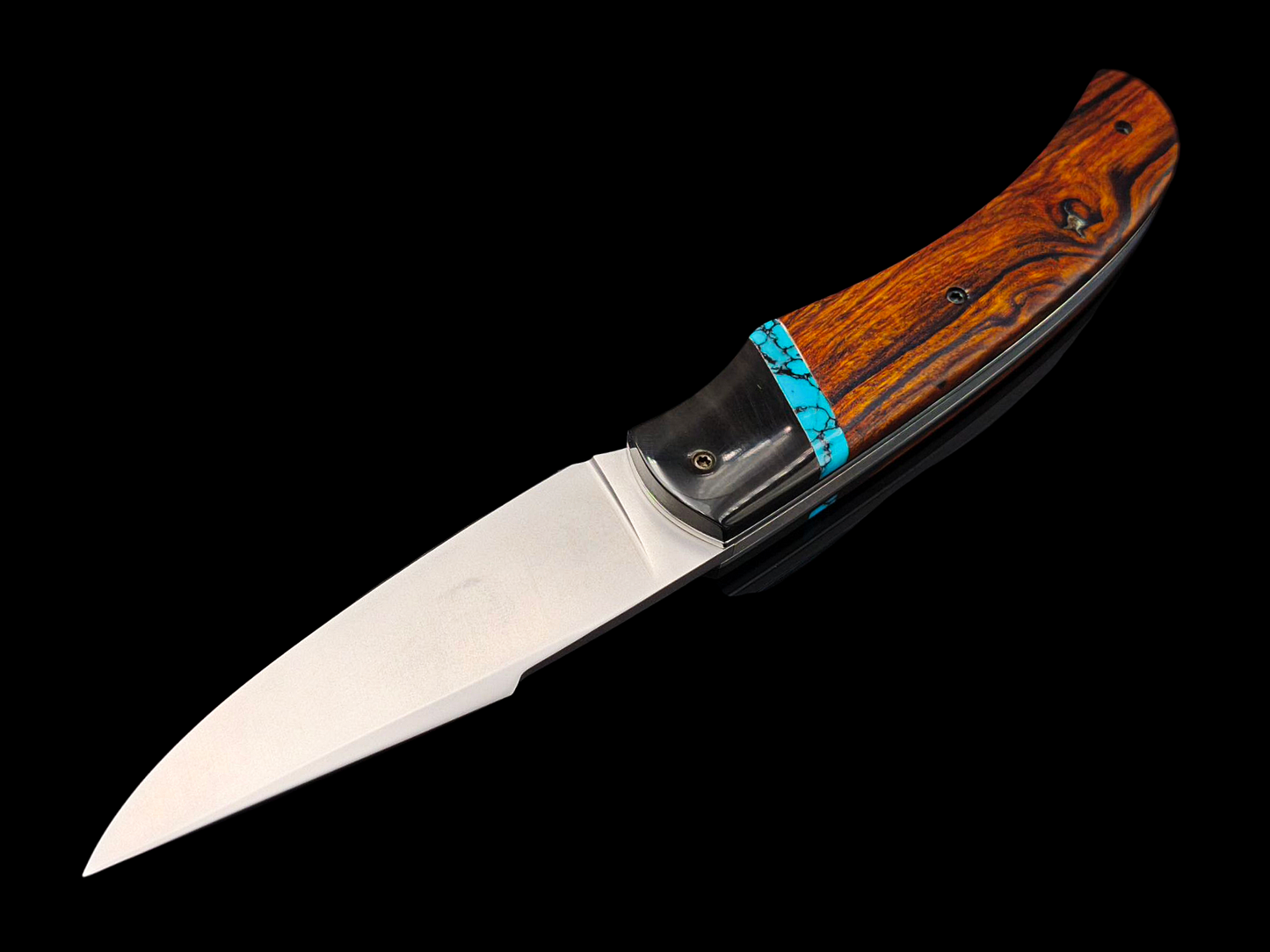 BRIERE CT INOX MA5 / BUFFLE, TURQUOISE ET BOIS DE FER D'ARIZONA