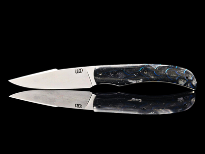 BRIERE CT INOX MA5 / RESINE STINGRAY NOIR ET BLEU