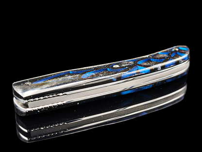 BRIERE CT INOX MA5 / RESINE STINGRAY NOIR ET BLEU