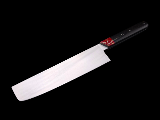 NAKIRI INOX, EBENE ET JASPE AVEC FILS D'OR