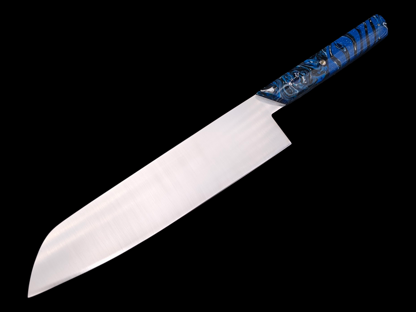 SANTOKU INOX, RESINE POLYCASTE ONDULATION