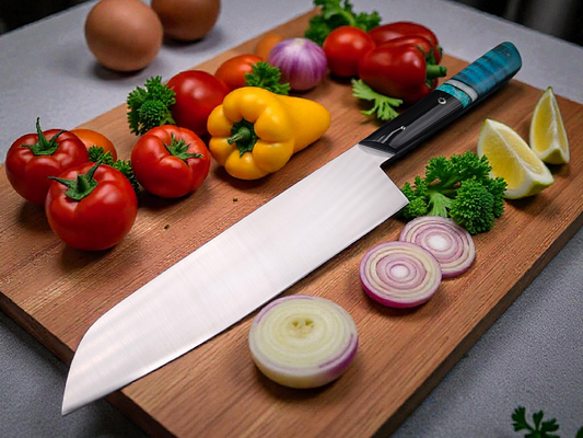 SANTOKU INOX, ERABLE ONDE ET RESINE