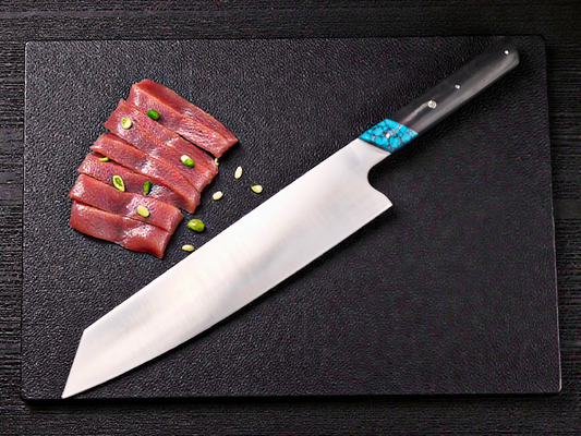 KIRITSUKE INOX / TURQUOISE ET EBENE