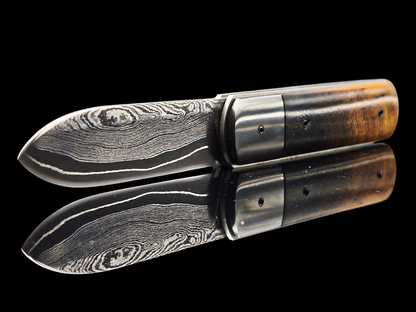 LINER LOCK "LE STAFF" DAMAS CARBONE / ZIRCONIUM ET WENGE