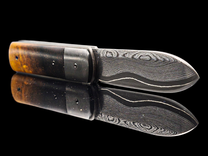 LINER LOCK "LE STAFF" DAMAS CARBONE / ZIRCONIUM ET WENGE